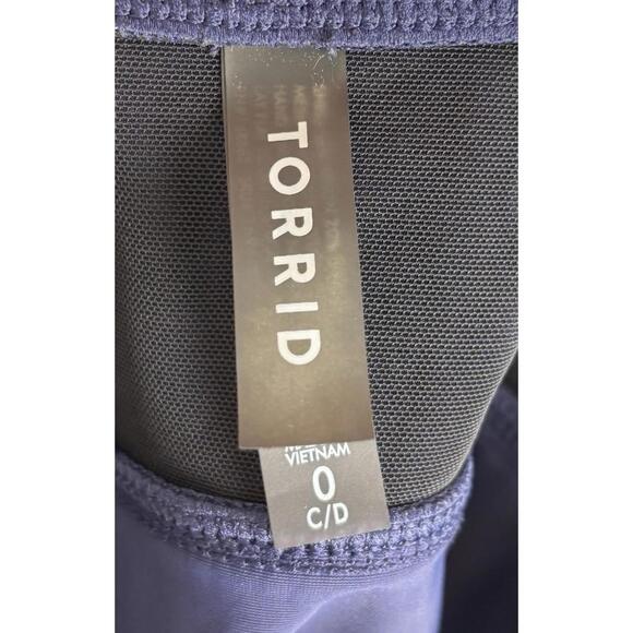 Torrid Navy Blue Swim Tankini Top - Picture 4 of 5